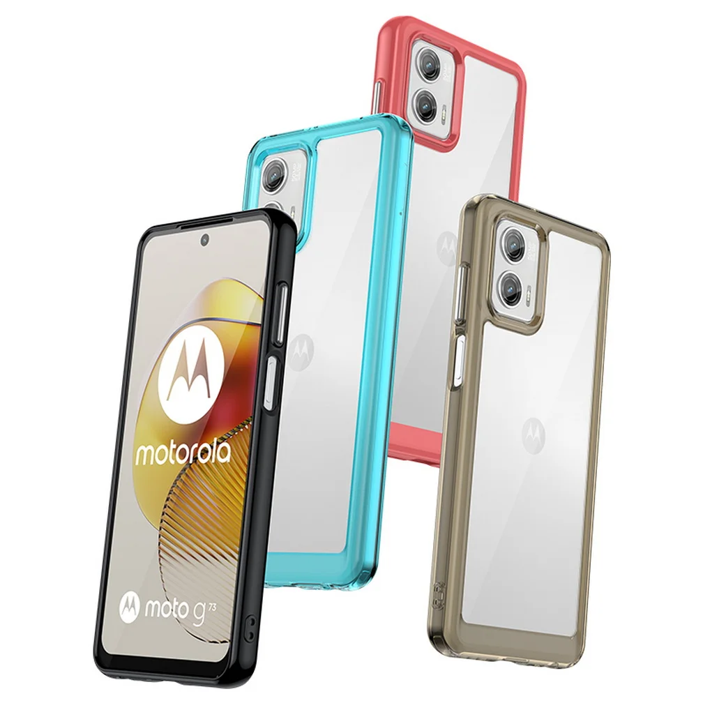 Transparent Case For Moto G73 Motorola G73 soft slim TPU Phone cover