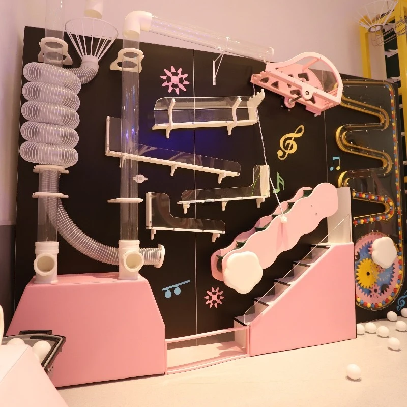 Customized Interactive Ball Wall Play Sensory Wood Panel Soft Play for Kids Amusement Park and Indoor Playground