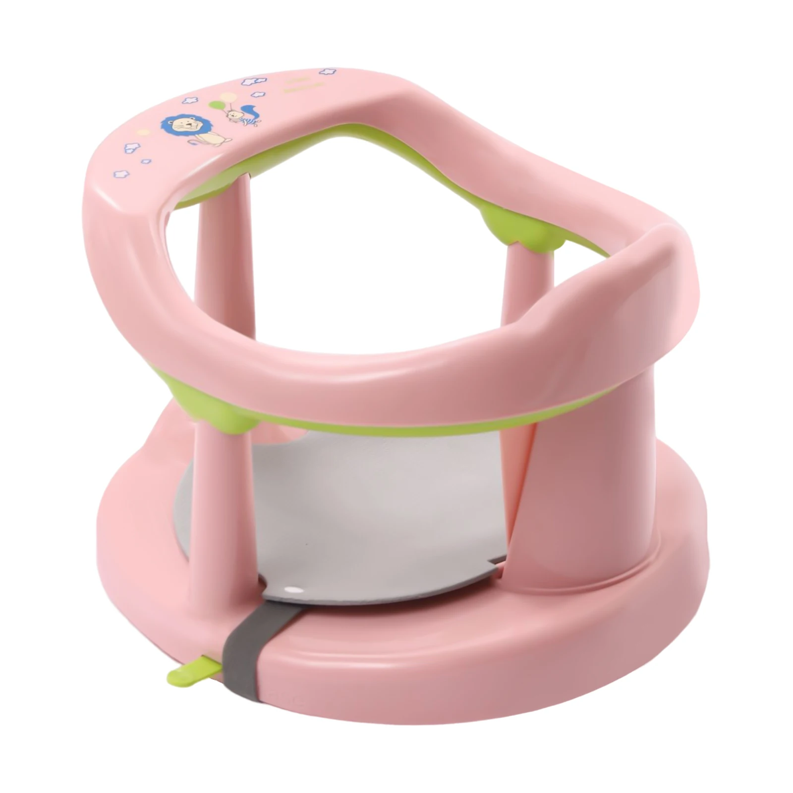 Baby Bath Seat, Safe PP and PVC, 33.07lbs Load Capacity, Wrap-Around Design with Protective Rods, Ideal for Bathing and Baby