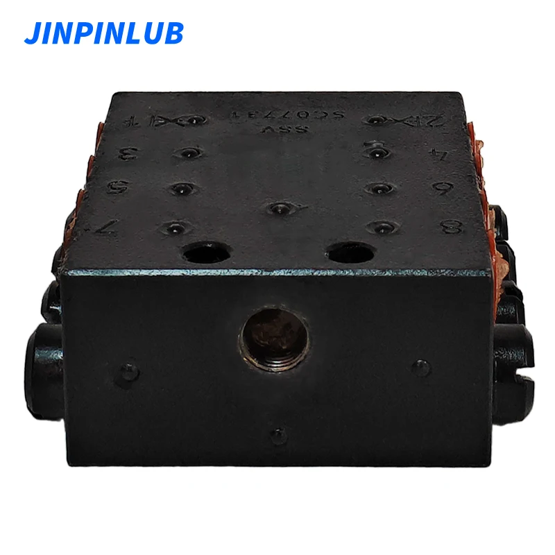 JINPINLUB JSV-8 0.2cc Synchronisation Progressive der Valve Lubrification Distributeur D'huile Pour Pompe De Système De Lubrification