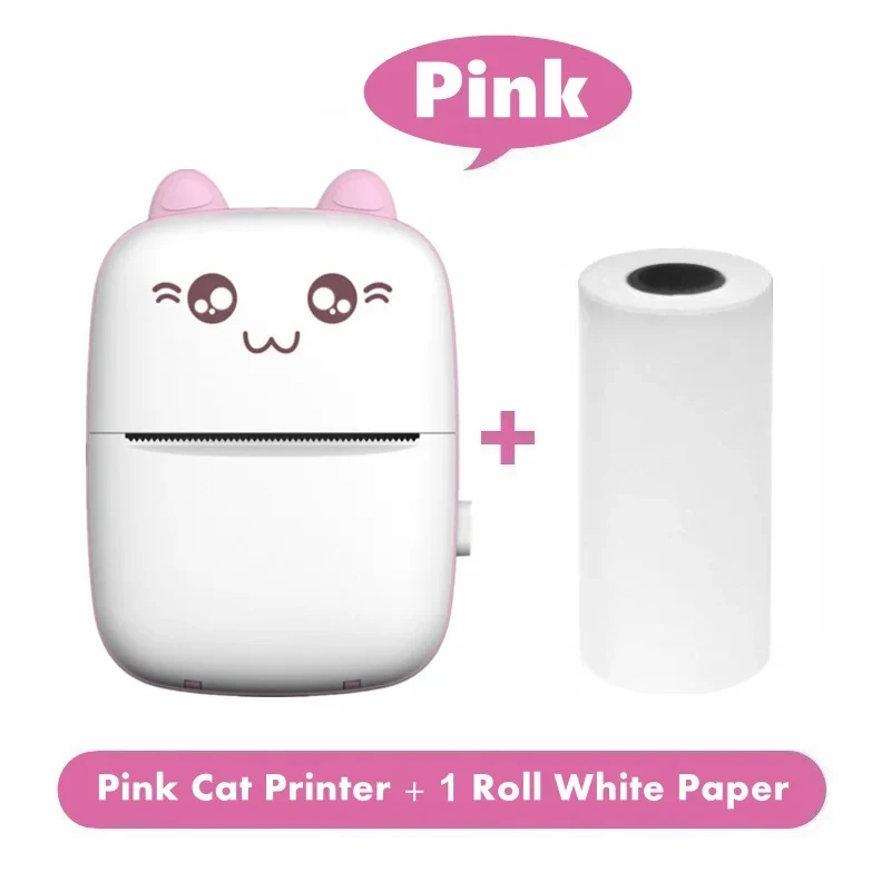 Cute HD Photo Printer Mini Drucker Thermal Adhesive Label Portable Makeid Inkless Bluetooth Multi-function Miniprint for Sticker