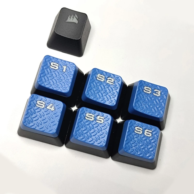 6 Buah Tutup Tombol Makro S1S2S3S4S5S6 untuk K95 RGB Keyboard DIY untuk