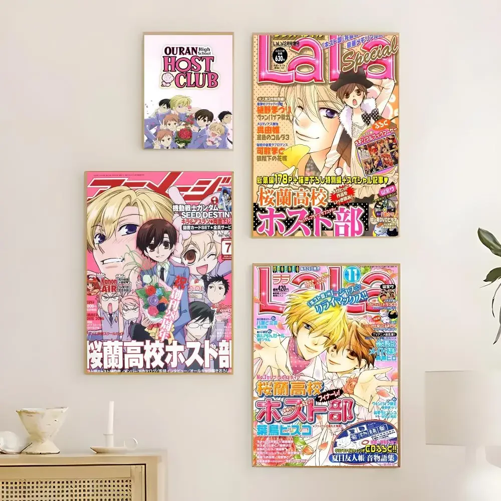 TV Series Ouran High School Host Club Poster  Poster Print Wall Art Pictures Canvas Painting Living Room Bedroom Home Decor