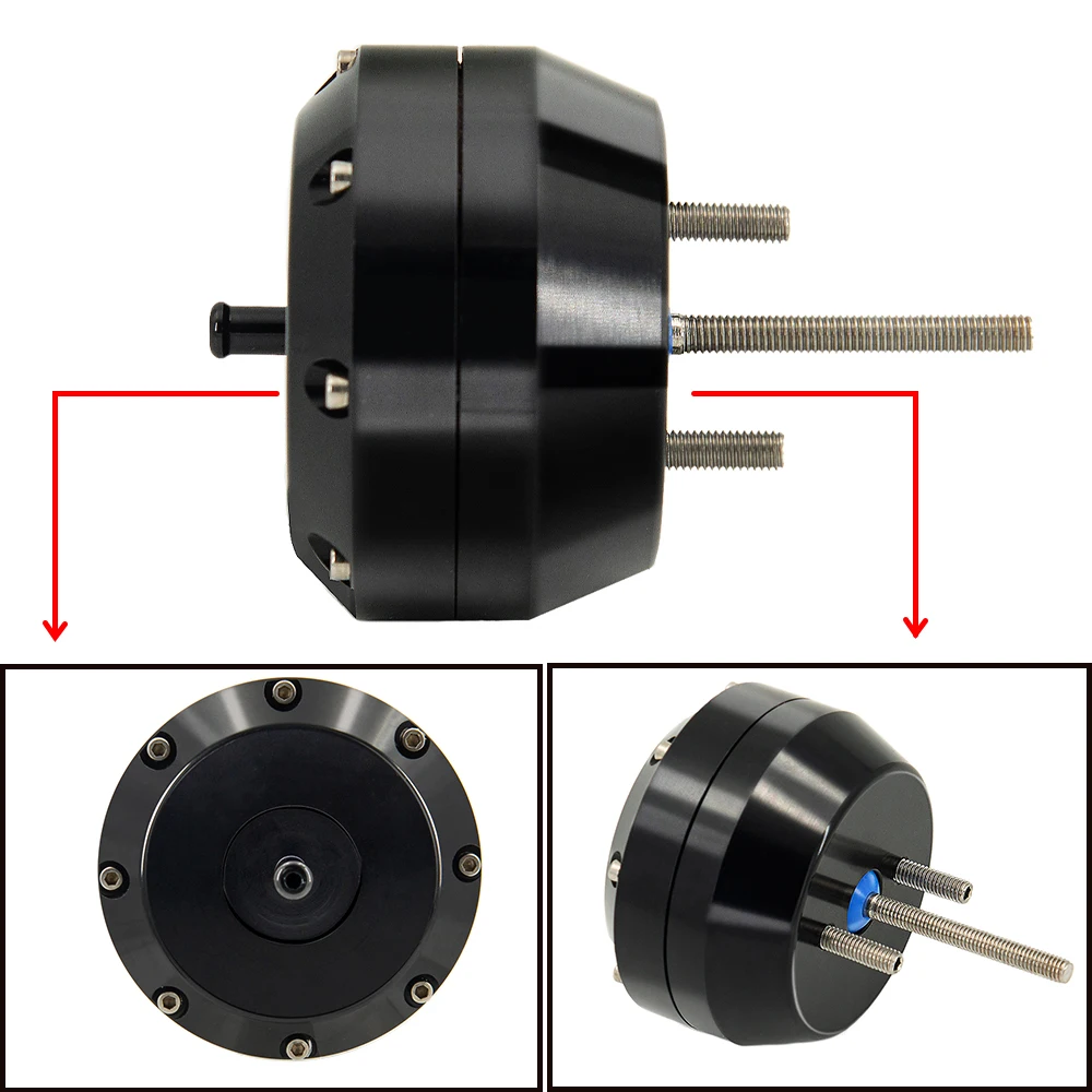 Black Car 2.00inch Billet Aluminum Pressure Relief Valve For Ford COLLINS -31 Actuator Escort Rs Cosworth Emission Valve