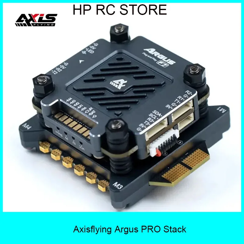 

AxisFlying Argus PRO Plug and Play STACK F722 Flight Controller 96K 55A / 65A BL32 4in1 ESC 3-6S 30X30mm for FPV Freestyle Drone