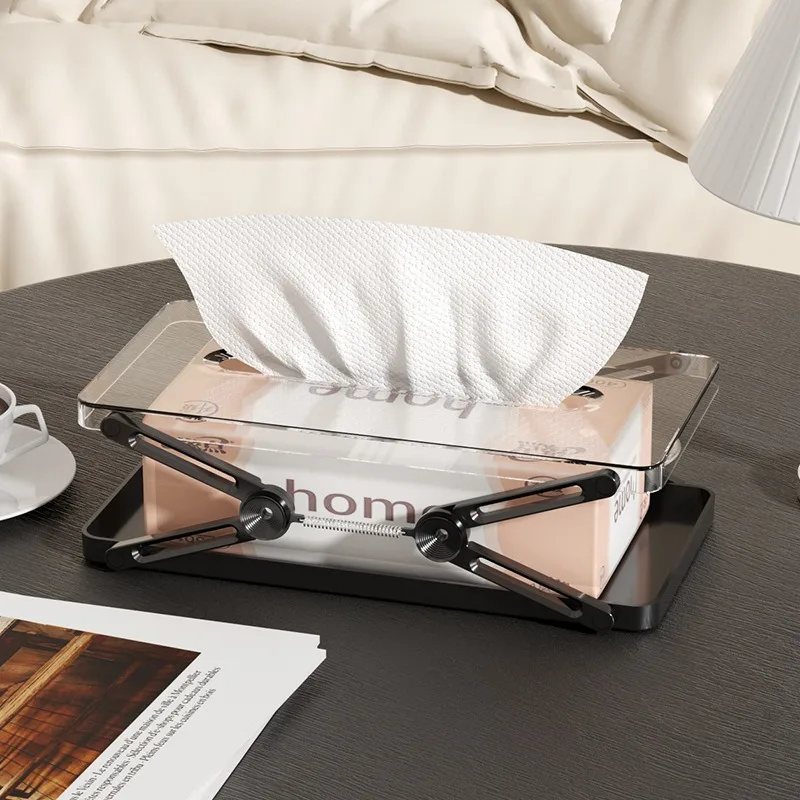 Licht Luxus Kreative Hebbare Tissue Box Hebbare Frühling Tissue Lagerung Box Wohnzimmer Schlafzimmer Esszimmer Haushalt TissueBox