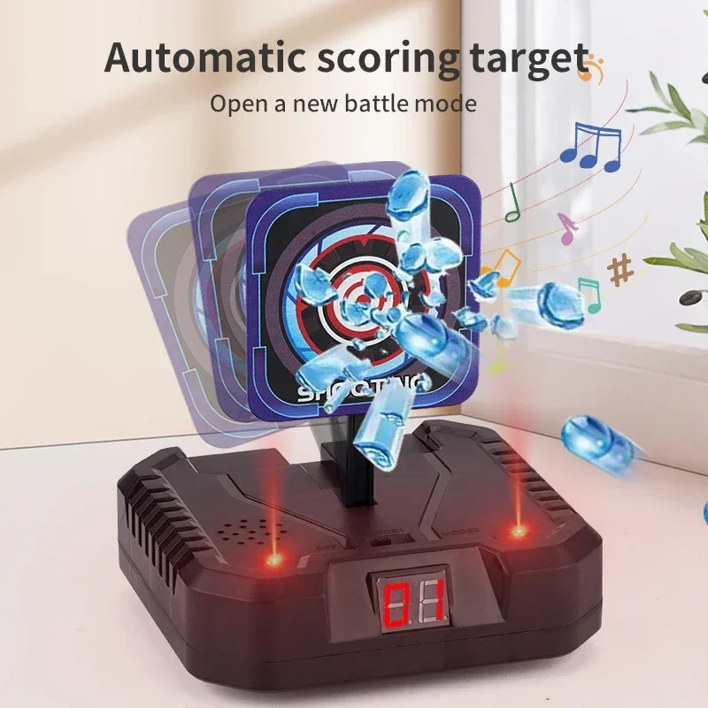 AA Automatische terugkeer elektronisch scoredoel voor Nerf-pistolen AWM Soft Bullet Gun Gel Ball-spuit tegen oefening 98K Eat Chicken