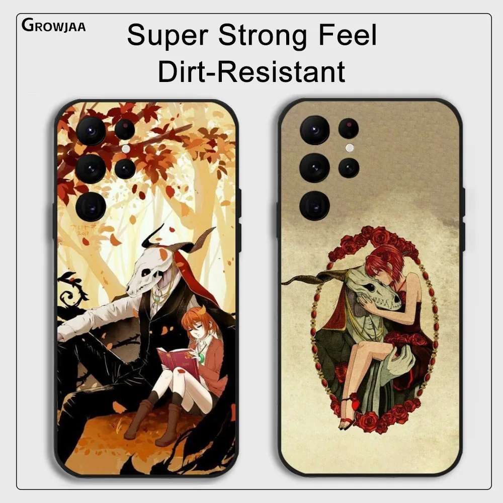 

The A-Ancient Magus B-Bride Phone Case For Samsung Galaxy S25 S24 S22 S23 Ultra S21 S20 Plus 5G Protective Silicone Funda