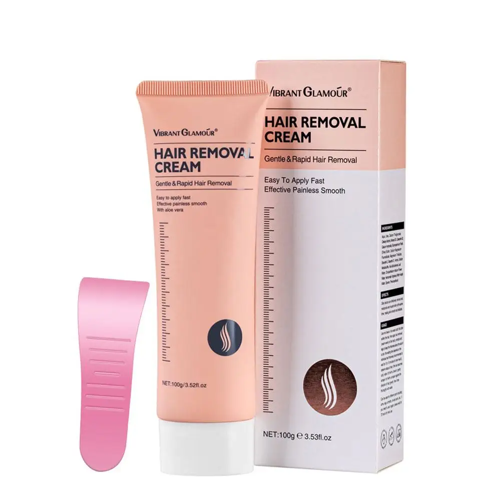 كريم إزالة الشعر غير مؤلم ، الإبط ، الساقين ، الأسلحة ، إصلاح الشعر ، مزيل الشعر ، مغذي ، مثبط الجسم ، العناية مزيل ، 100g ، D9N5