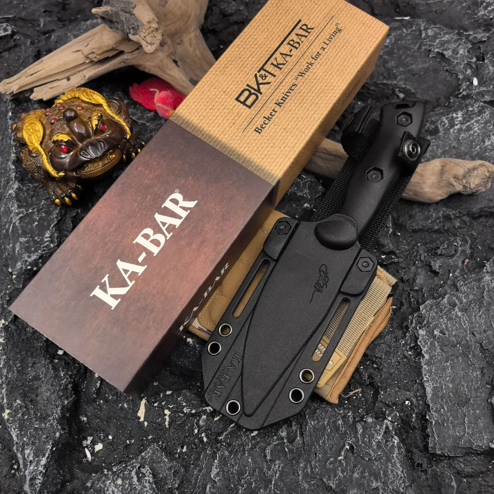 BK-18 Fixed Blade Knife Nylon Fiberglass Handle Wilderness Hunting Survival BK18 Knife Outdoor Camping Tools