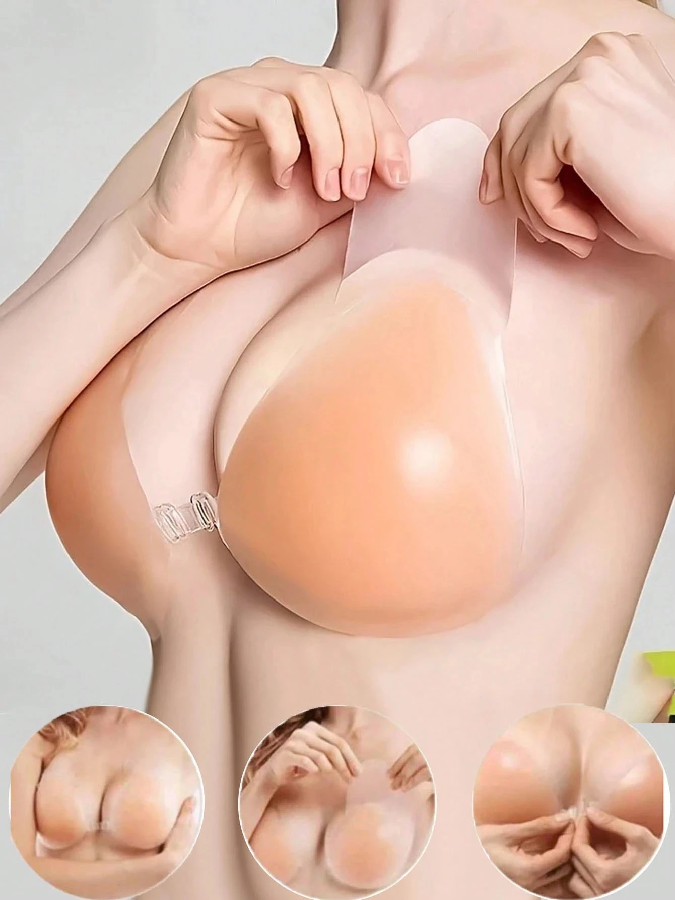 حمالة صدر من السيليكون، حمالة صدر زفاف غير مرئية، حمالة صدر قابلة للتنفس مقاومة للماء، ملابس داخلية نسائية من السيليكون، طراز عصري