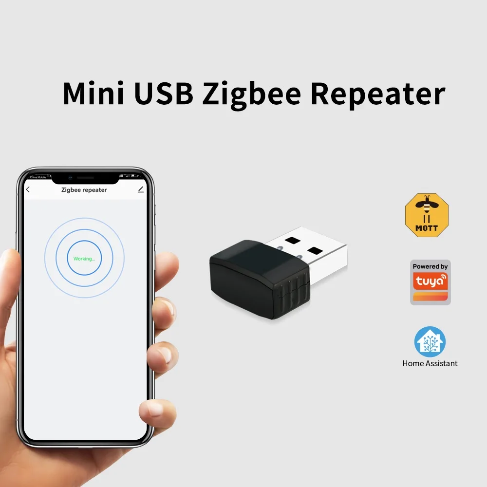 

Усилитель сигнала Lincukoo ZigBee 3.0 USB mini, ретранслятор Tuya ZigBee, расширитель зоны покрытия для умного дома, Zigbee2MQTT USB-ретранслятор