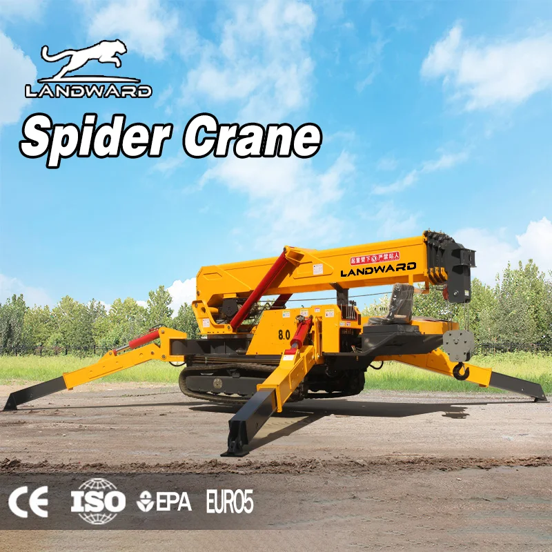 

Euro 5 Engine Hydraulic Telescopic Aerial Work Vehicle 5 Ton High Quality Diesel Power Crawler Spider Crane Customized For Sale