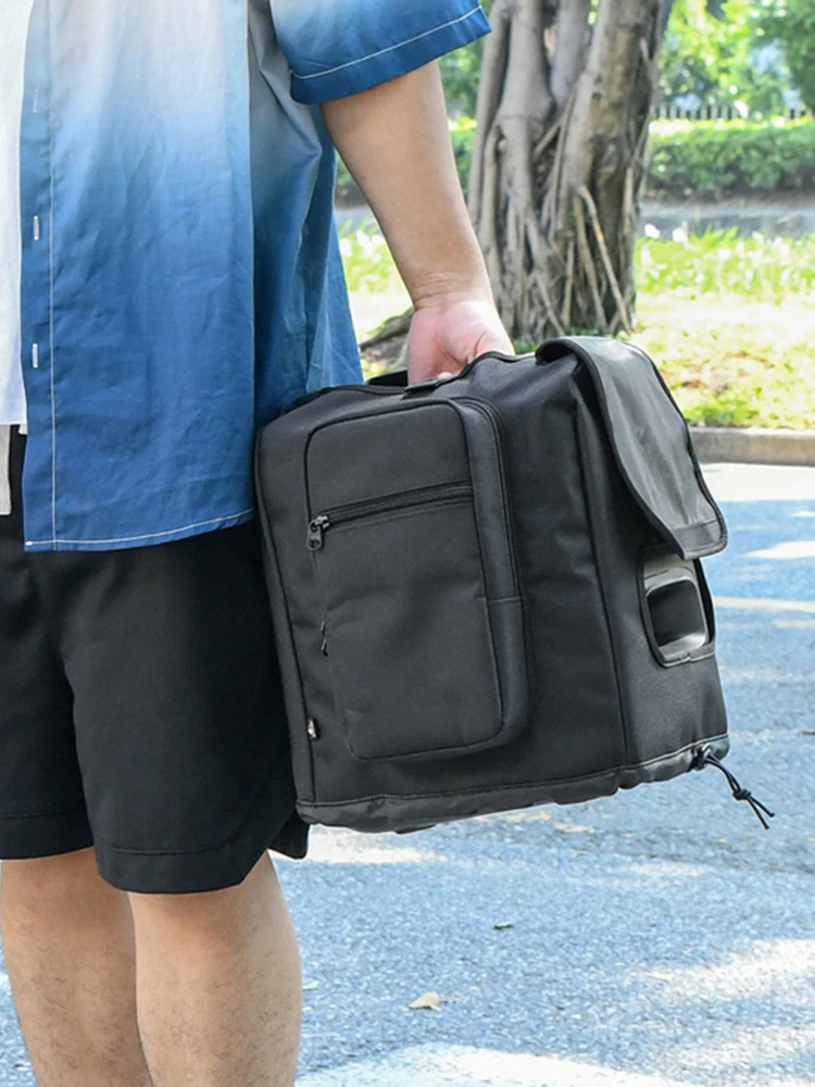 Replacement Speaker Slip Cover with Side Microphone Storage Bag Carrying Travel Case Dustproof for JBL Partybox Encore Essential