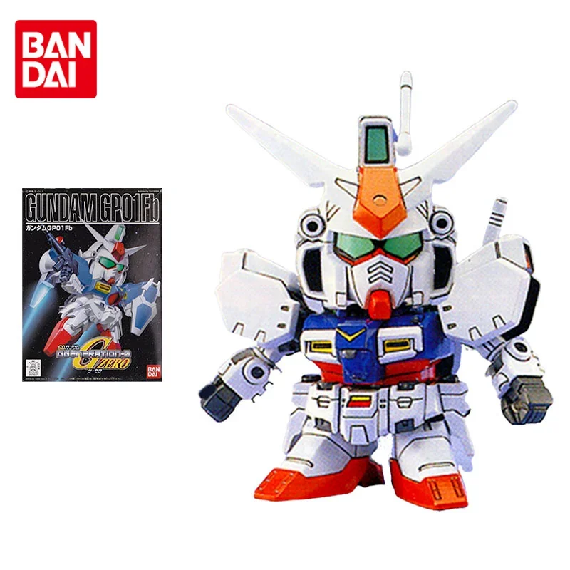 

Bandai Gundam Model Kit Animation Figure SD BB 193 GP01Fb RX-78 Gundam Genuine Gunpla Model Action Toy Figure Toys for Children