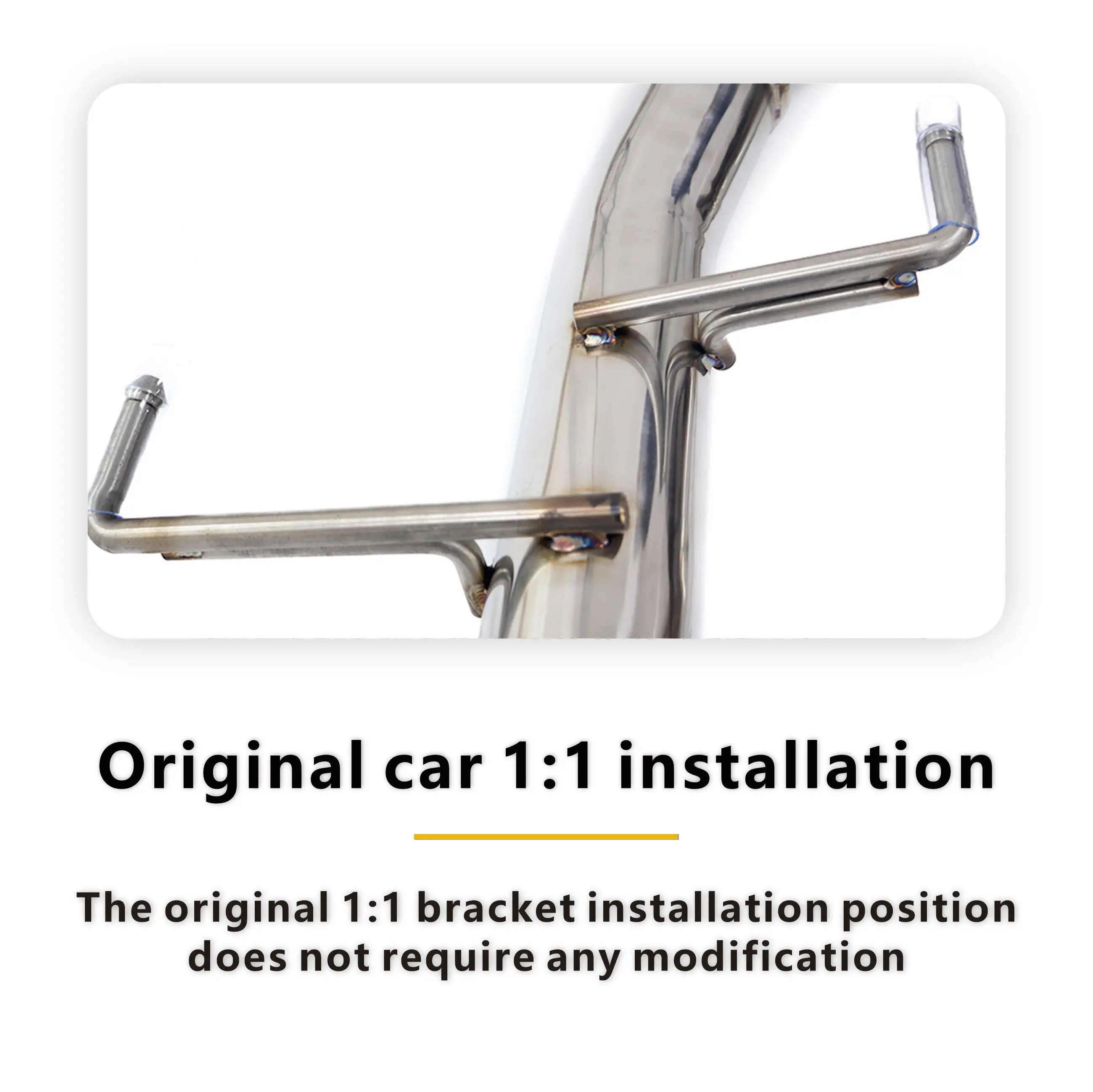 

High Quality Resonant Tube For Porsche Cayenne Turbo 4.8T 957 Stainless Steel Exhaust System High Flow Performance Racing Pipe
