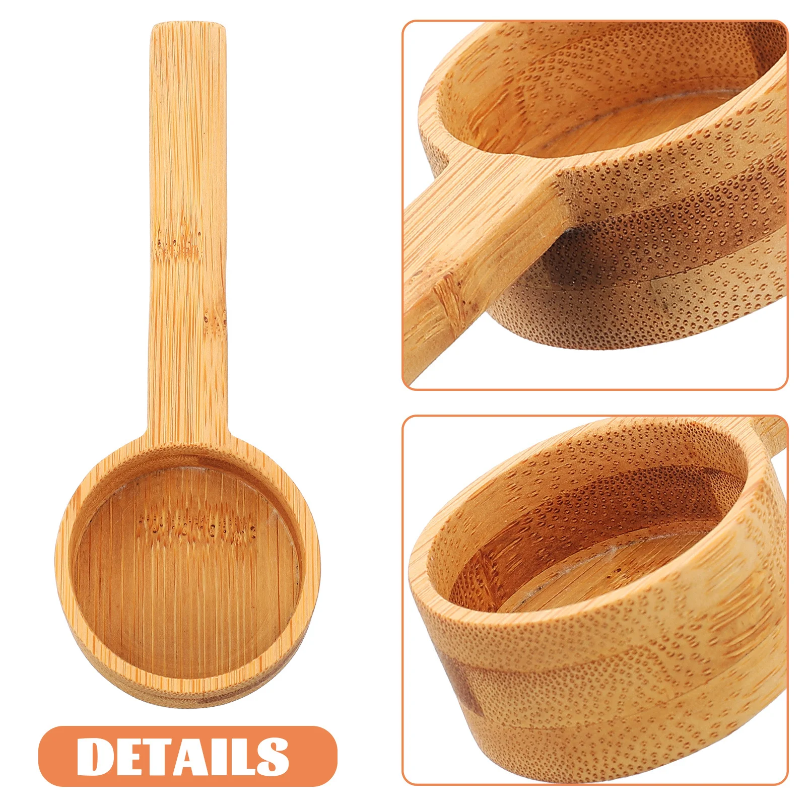 

Bean Powder Spoon Natural Wood Measuring Scoop For Coffee Tea Kitchen Seasoning Multi-Function Household Accessory Compact