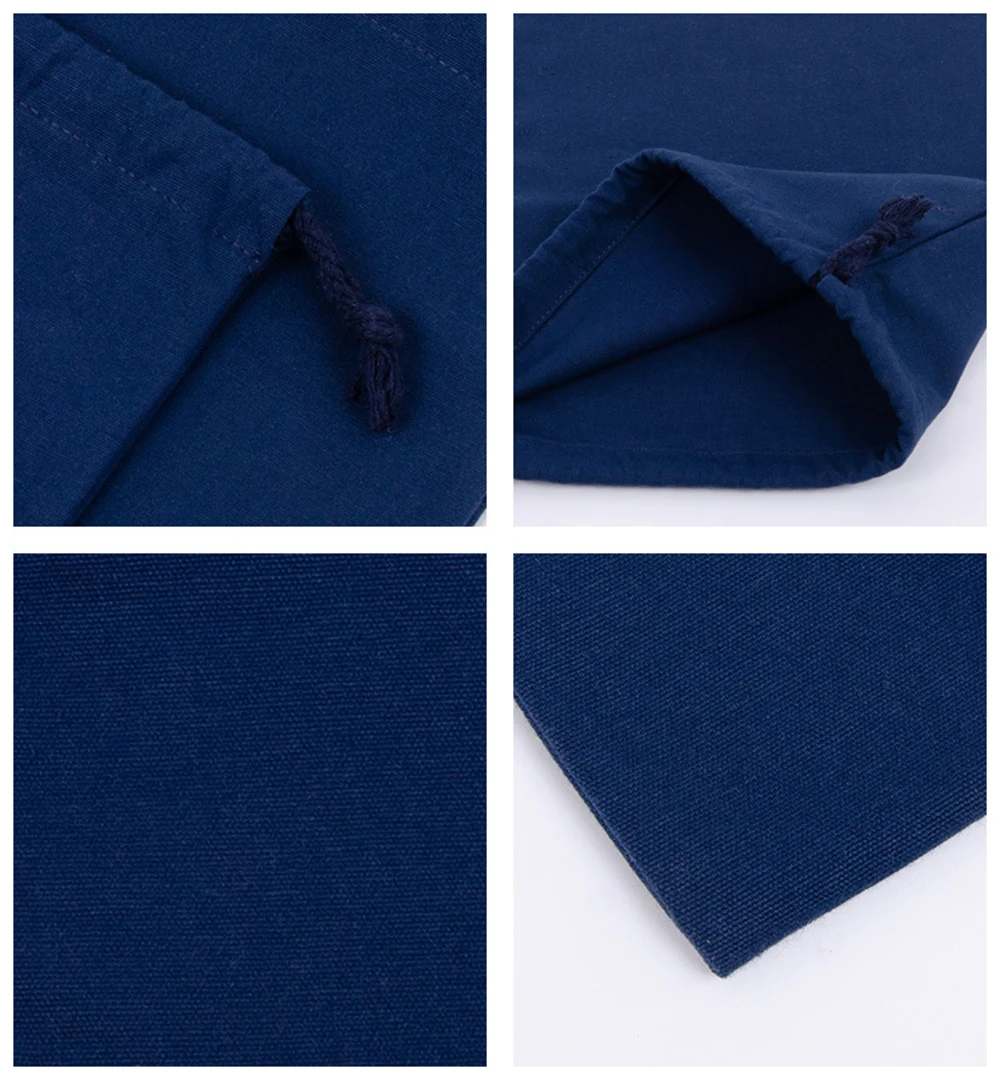 Canvas-Zugbeutel, farbige Aufbewahrungstasche, Baumwoll-Organizer-Tasche, tragbare Tragetasche, Einkaufstasche, Schultertasche, faltbare Einkaufstasche – Detail 13