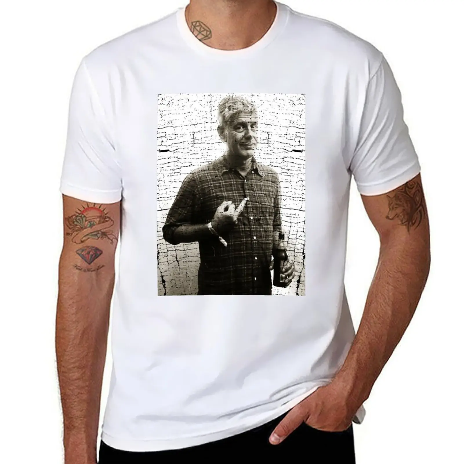 

anthony bourdain Legendary Chief T-Shirt t shirt for man man t shirt heavy cotton T-Shirt