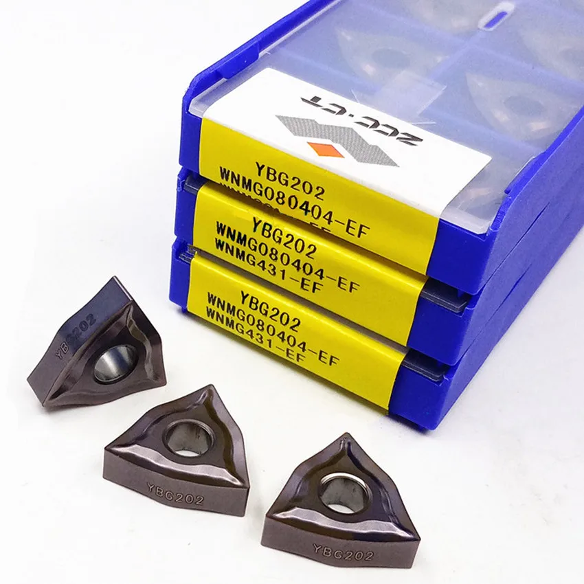 

WNMG080404-EF YBG202/WNMG080408-EF YBG202/WNMG080404-EF YBG205/WNMG080408-EF YBG205 ZCC.CT CNC carbide inserts 10pcs/box