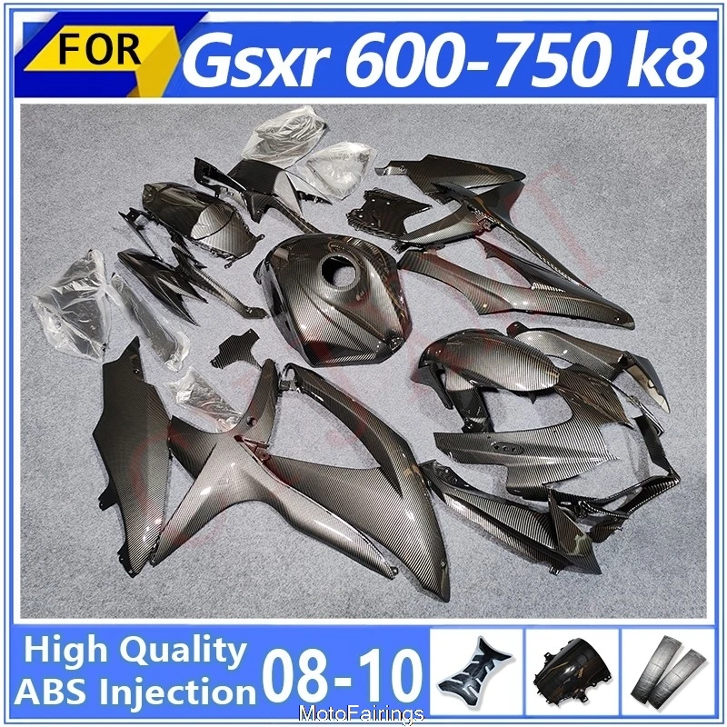 

Carbon Fibre Glossy Motorcycle Fairing Kit for Suzuki GSXR 600-750 2008-2010 Fairings Gsxr600 Gsxr750 K8 08 09 10 Bodywork