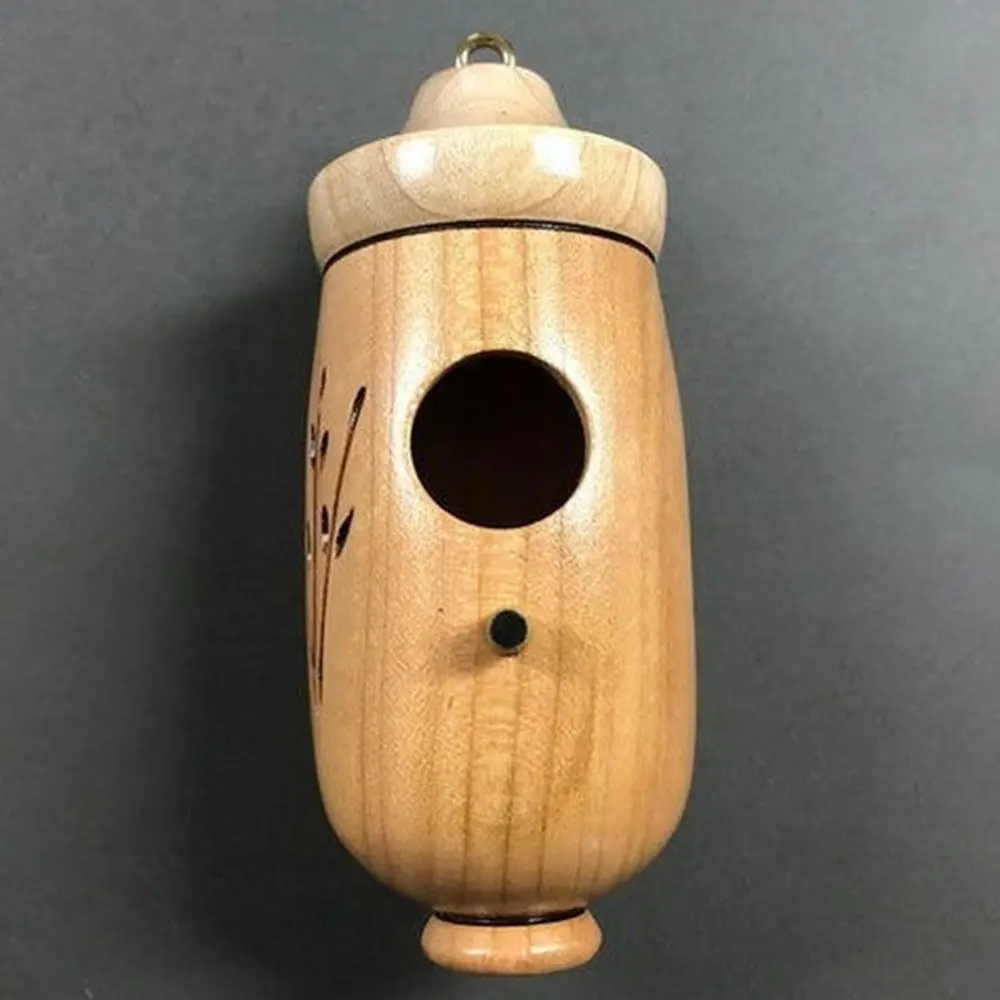 Birdcage Wooden Hummingbird House Handmade Mini Hummingbird Feeder Weather-Resistant Easy Install Pet Cottage Yard Decoration