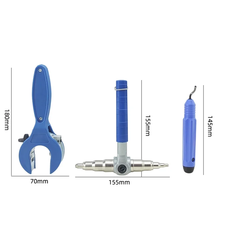 Expansor de tubo de cobre macio, ferramenta manual universal, kit expansor de tubo de refrigeração manual, 3/8 pol., 1/2 pol., 5/8 pol., 3/4 pol., 7/8 pol.