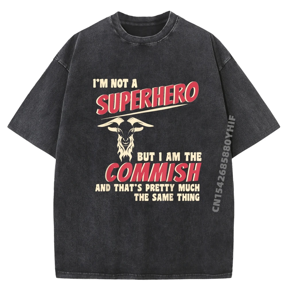 

Vintage Fantasy Football Commissioner Shirt Adult Newest Tops Tees Summer Men Graphic T-shirt Printing Retro Washed T Shirts