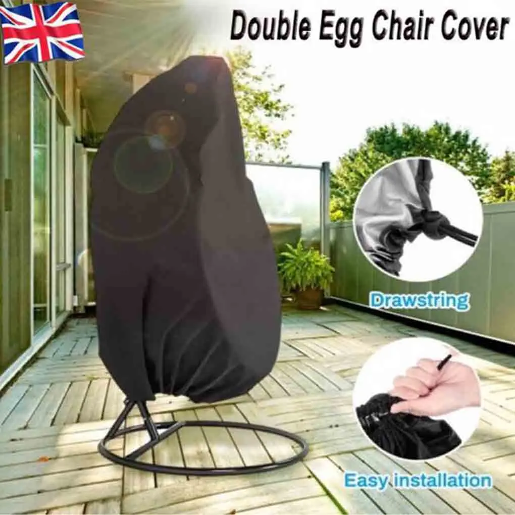 210D Hanging Egg Swing Chair Protective Cover 190T 200X230cm Outdoor Garden Furniture Garden Waterproof Balcony Furniture Cover