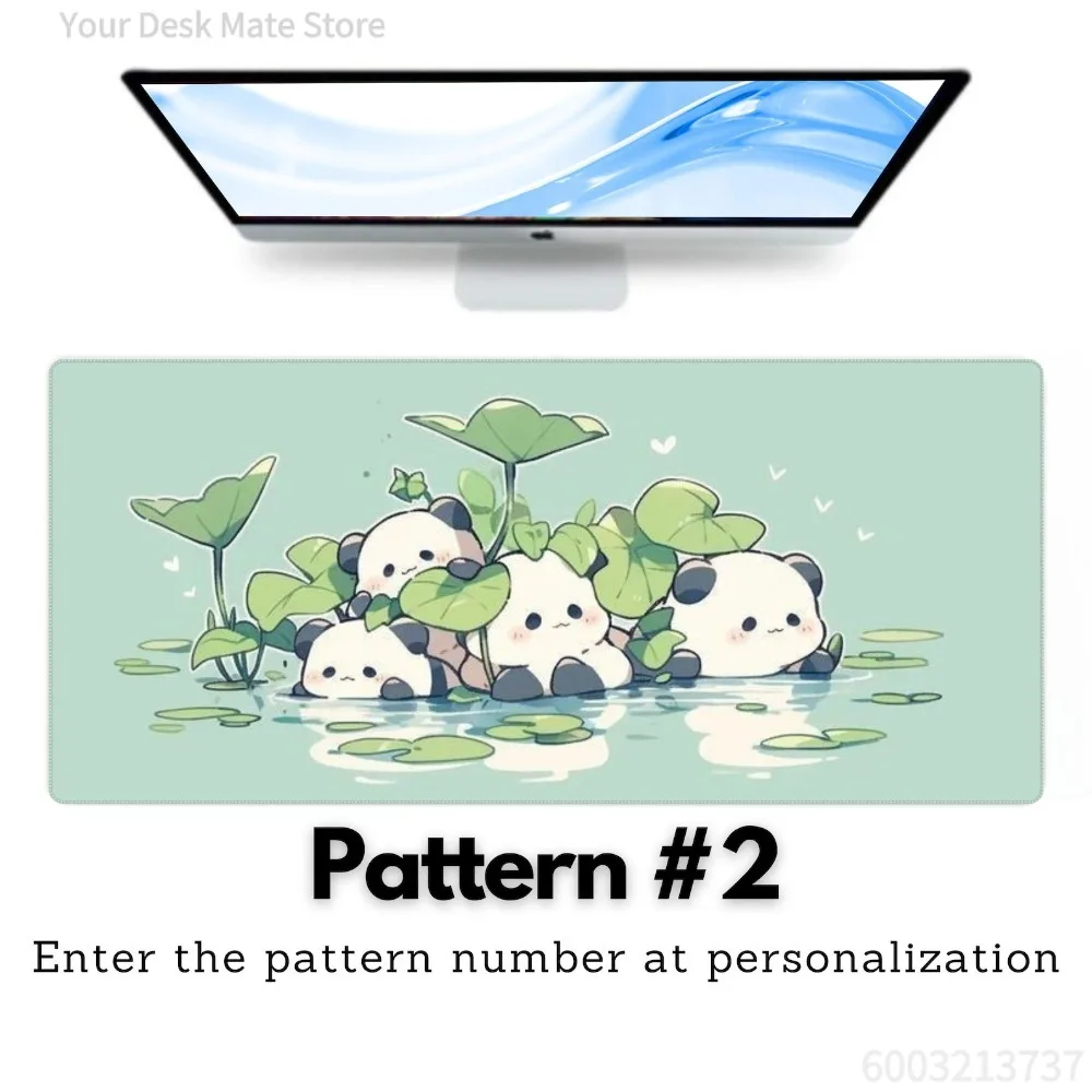 Cute Adorable Panda Desk Mat, Large Mouse Pad, Gaming Mousepad Deskpad, Desk Matt for Keyboard, Laptop