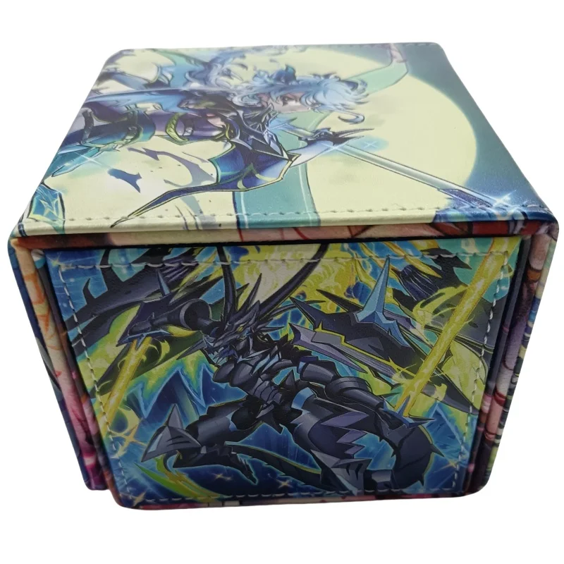 กล่องเก็บการ์ด Yu-Gi-Oh TCG รุ่น Wake Up Centur-Ion Atry Auxila กล่องเก็บของเล่นแอคชั่นฟิกเกอร์หนังคุณภาพสูงสำหรับนักสะสมเกมอนิเมะ