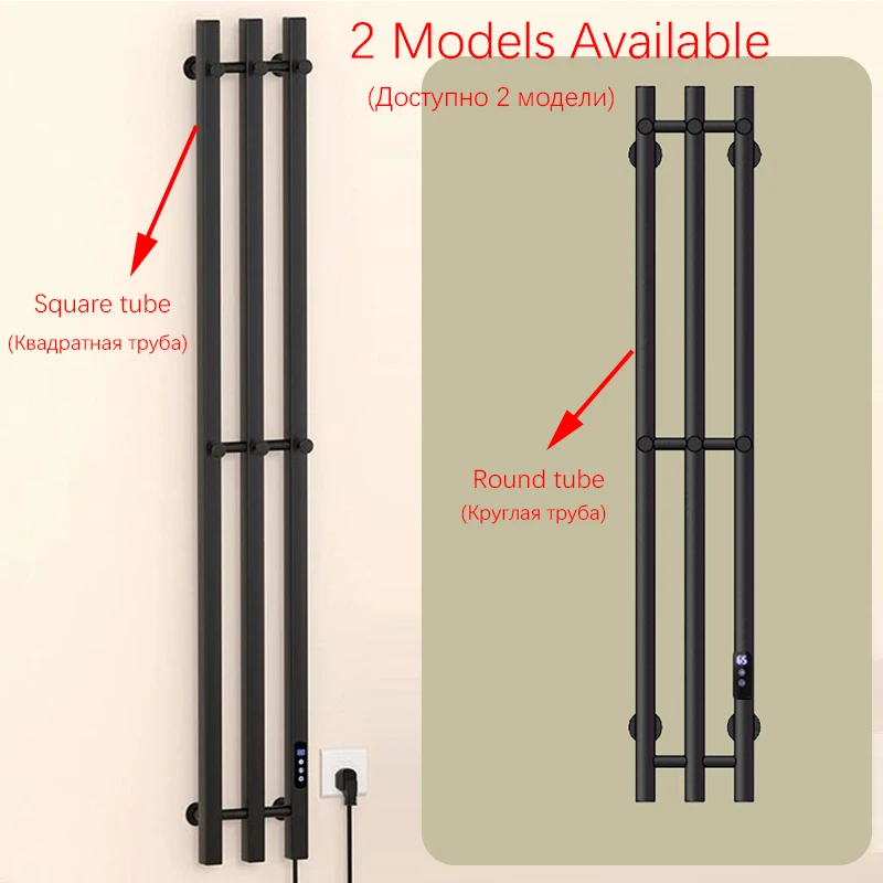 OXG-toallero eléctrico con calefacción, calentador de toallas para baño, temporizador incorporado, barra de toalla calentada, soporte Wifi/sin Wifi, accesorios de baño