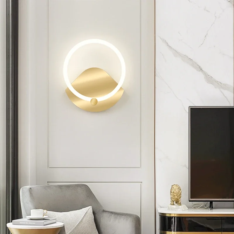 Lampada da parete moderna a LED per soggiorno, sfondo, camera da letto, comodino, corridoio, applique da parete, luce per interni, decorazioni per la casa