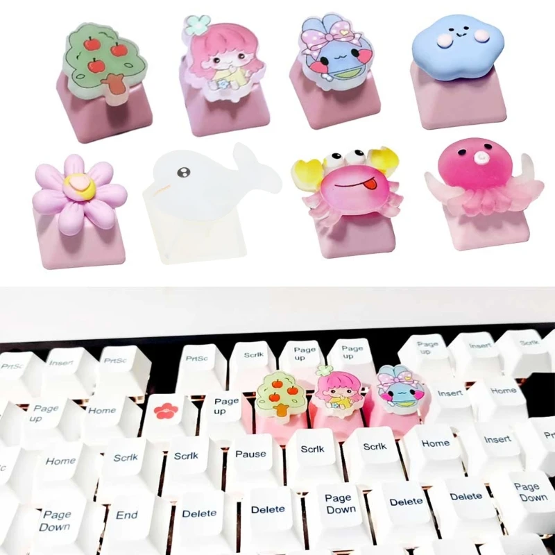 DIY Original PBT Pink Keycap Mechanical Keyboard Keycap Cherry