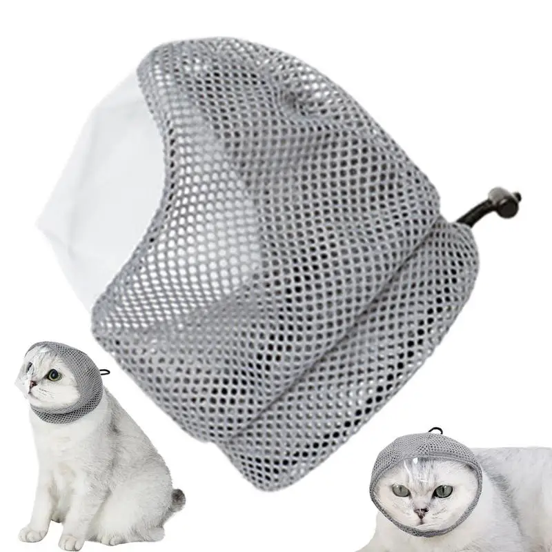 

Pet Supplies Cat Anti BiteMuzzles Breathable Cat Travel Tools Bath Grooming Supplies Adjustable KittenMuzzles Anti Scratch