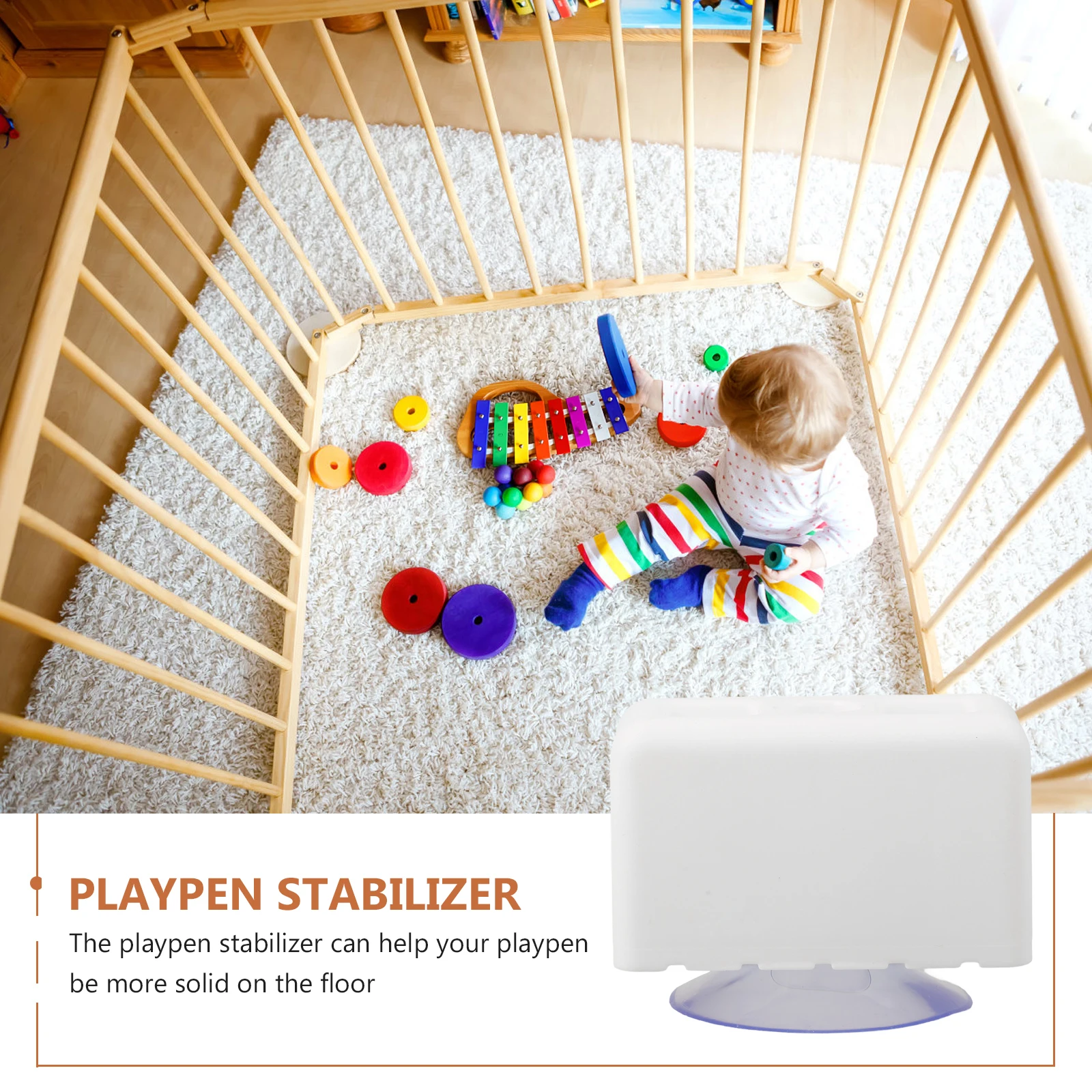 

Suction Cups Fence Connector Universal Crib Non-slip Accessories Safe Material Anti Slip Design Easy Assemble