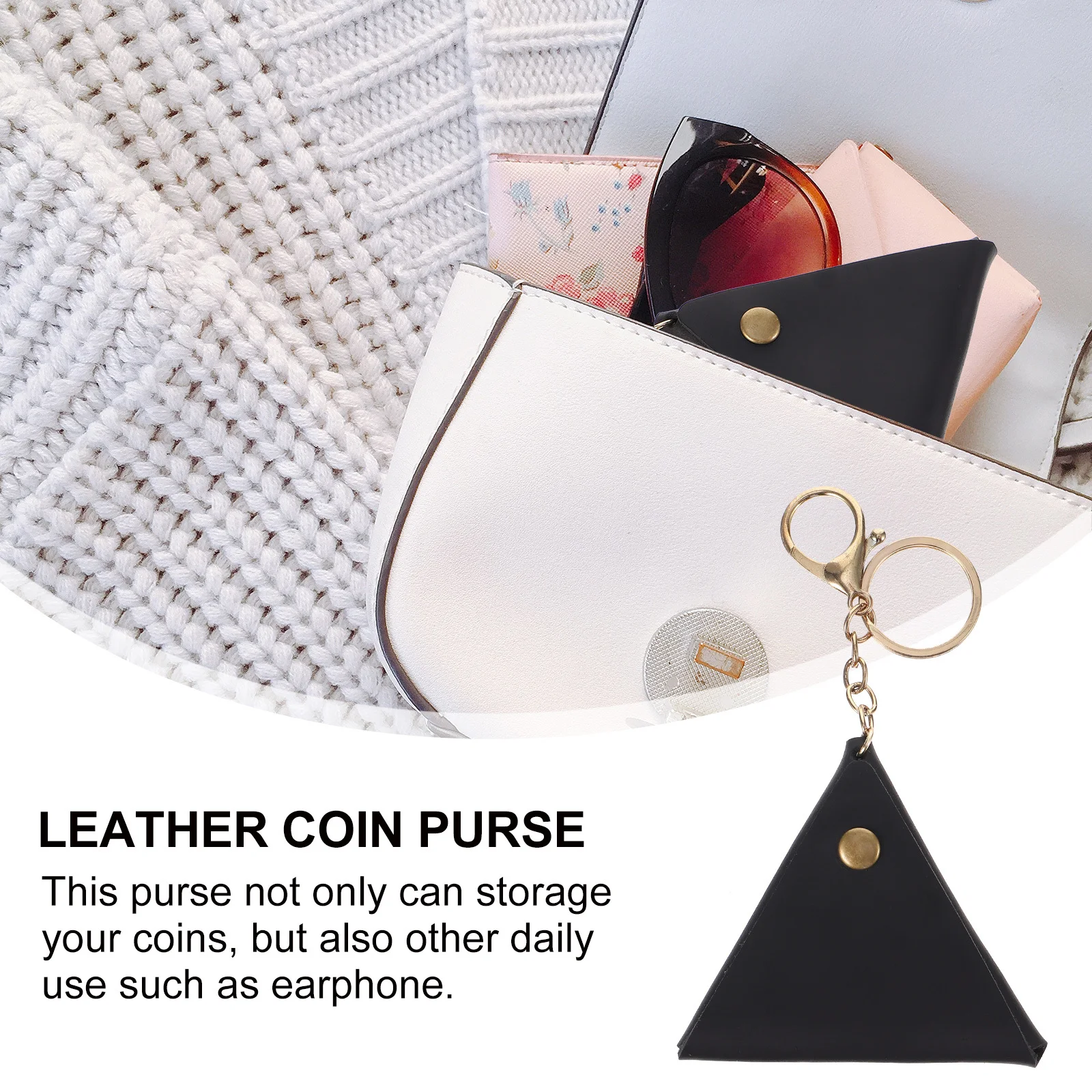 

Mini Coin Purse Vintage Design Small Cord Headphone Organizer Earbuds Case Travel Accessory Mini Coin Purse