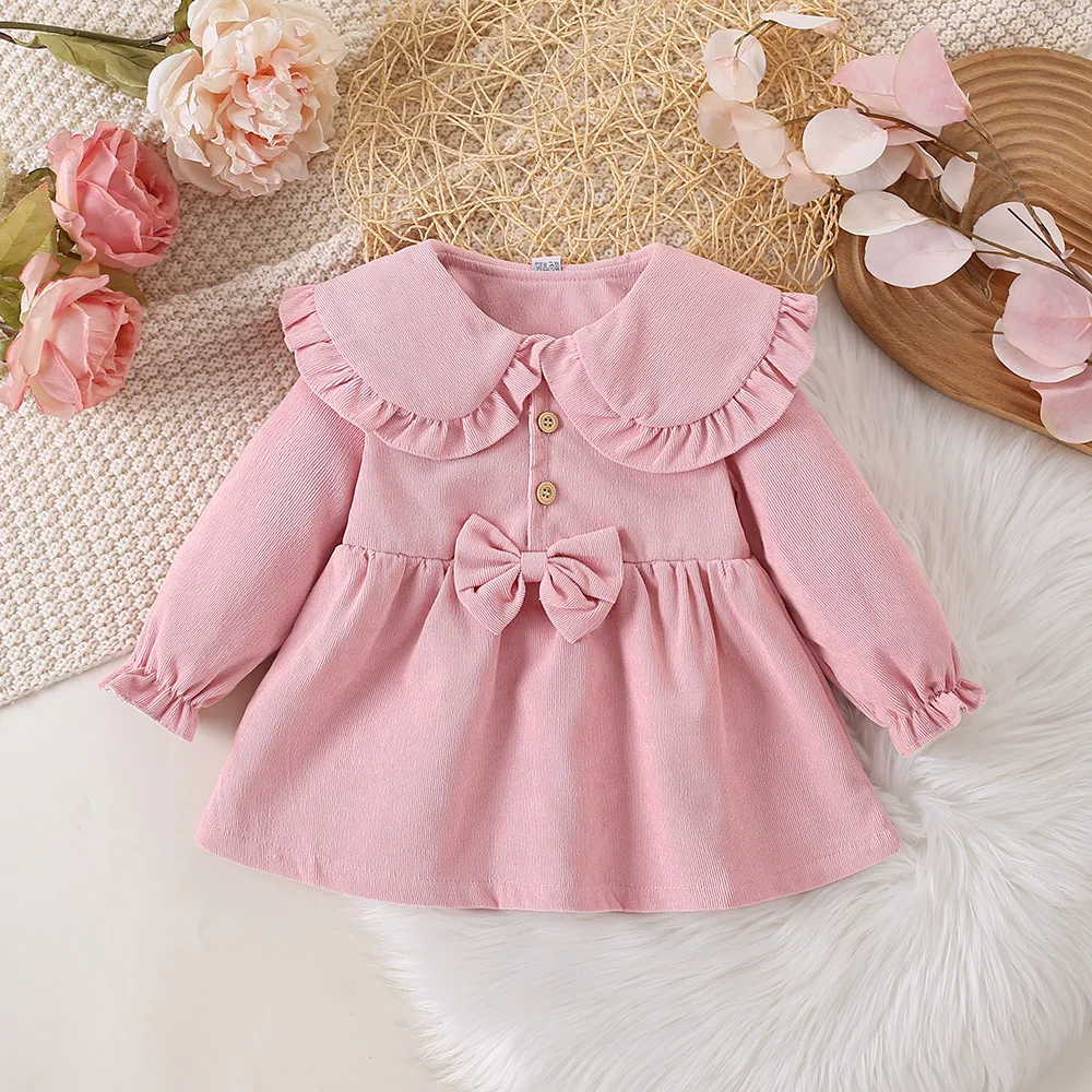 Fashion Toddler Girls Sweet Princess Dresses Newborn T-Shirt Red Xmas Girls Dress Clothes Infant Elegant Party Suits Vestidos