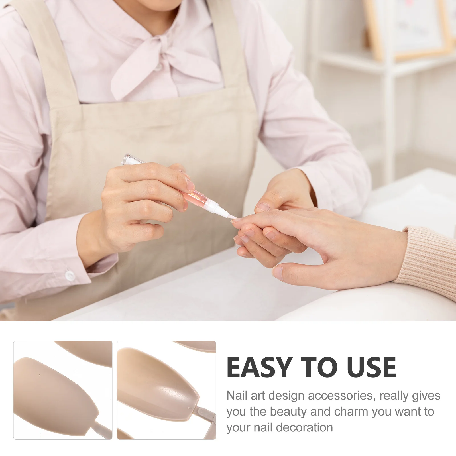 

1Set Ballet Ultra-Thin Long False Nails Plastic Fancy Fake Nails for Women Girls Nail Art Salon Party Halloween Christmas