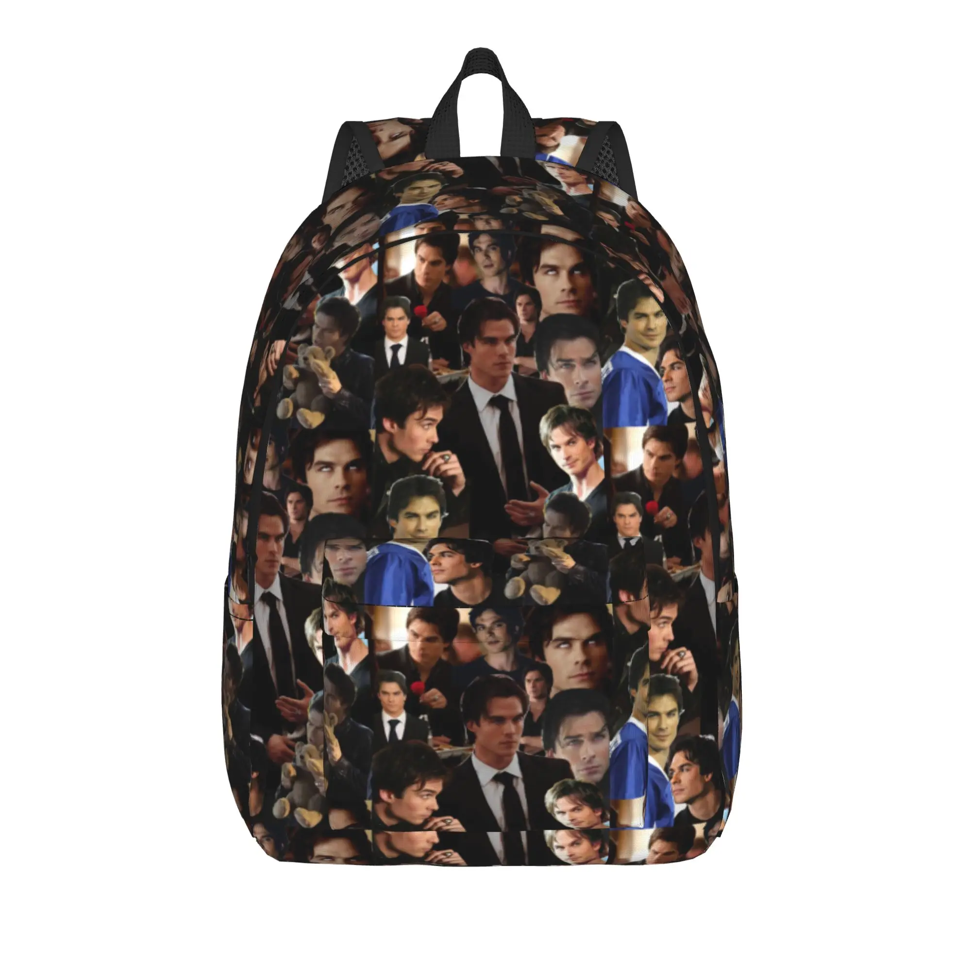 The Vampire Diaries Resuable Movie Backpack Damon Salvatore Fashion Backpacks Youth Daily Large School Bags Colorful Rucksack