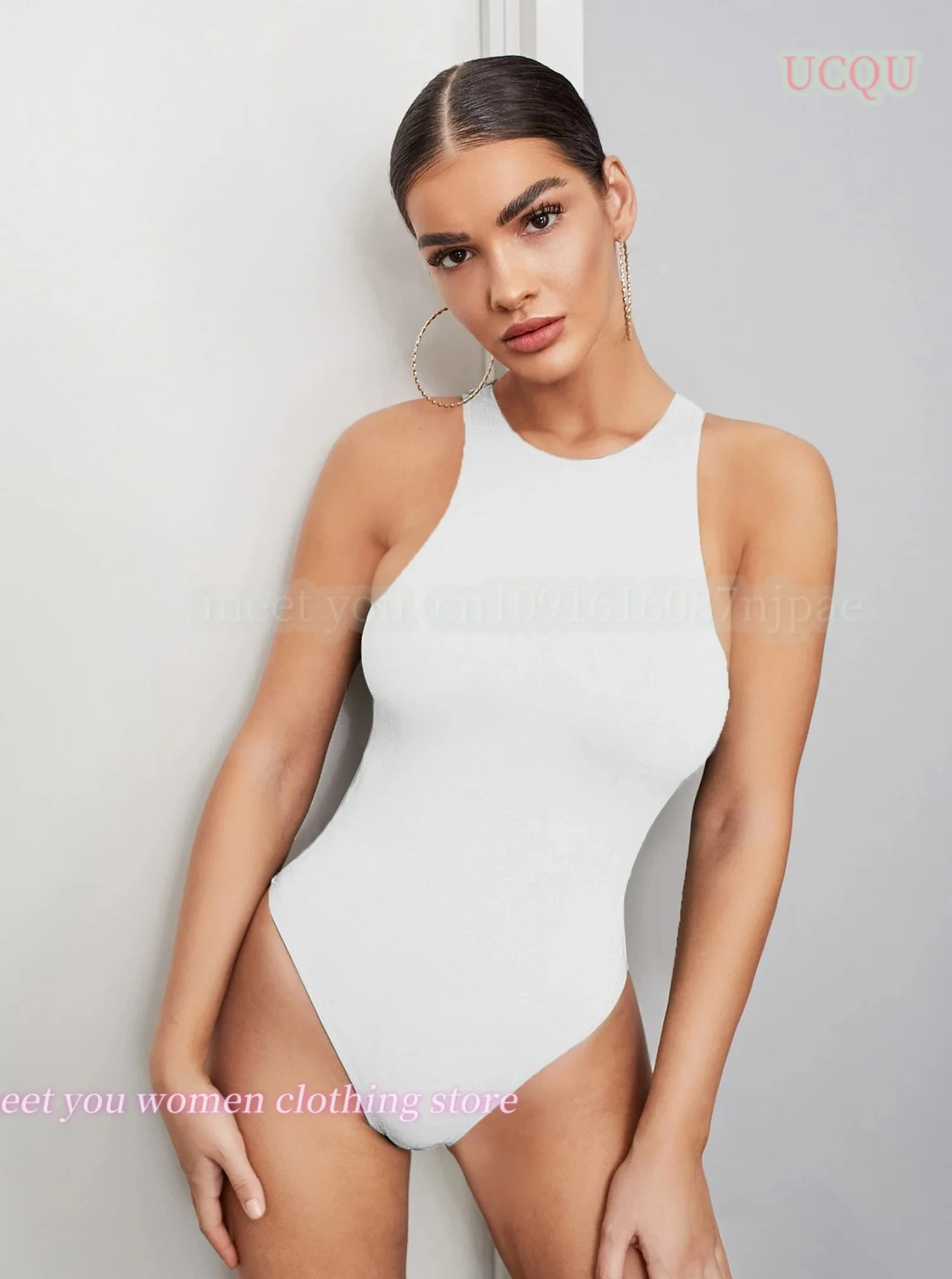 Sexy Einteiler, 20-Farben-Badeanzüge, reine Farbe, Damen-Bademode, Sport, Surfen, zum Schwimmen, Body-Badeanzüge, Strandmode