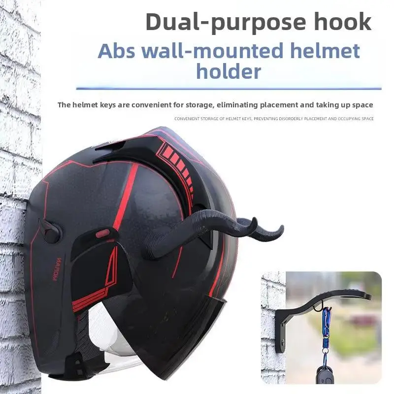 1/2/3/4Pcs Motorcycle Helmet Hook Racks Hook Hanger Home Luggage Jacket Holders Kitchen Cabinet Shelf Wall Mount Hooks▪