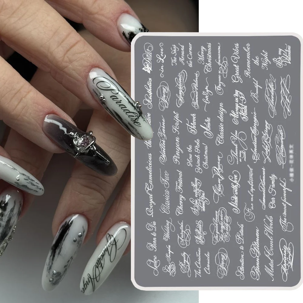1 Stück 15*10CM Gothic Art Eng – Nail Art Gothic Bewertung und Preis