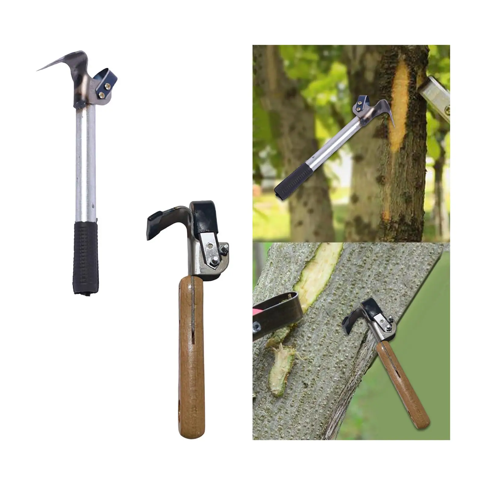 Werkzeug zum Entfernen von Rinden, Riss- und Weeder, kompakt, mit Anti-Rutsch-Griff, Schälerrellen zum Entblößten, Schneiden, Pfropfen, Terrasse
