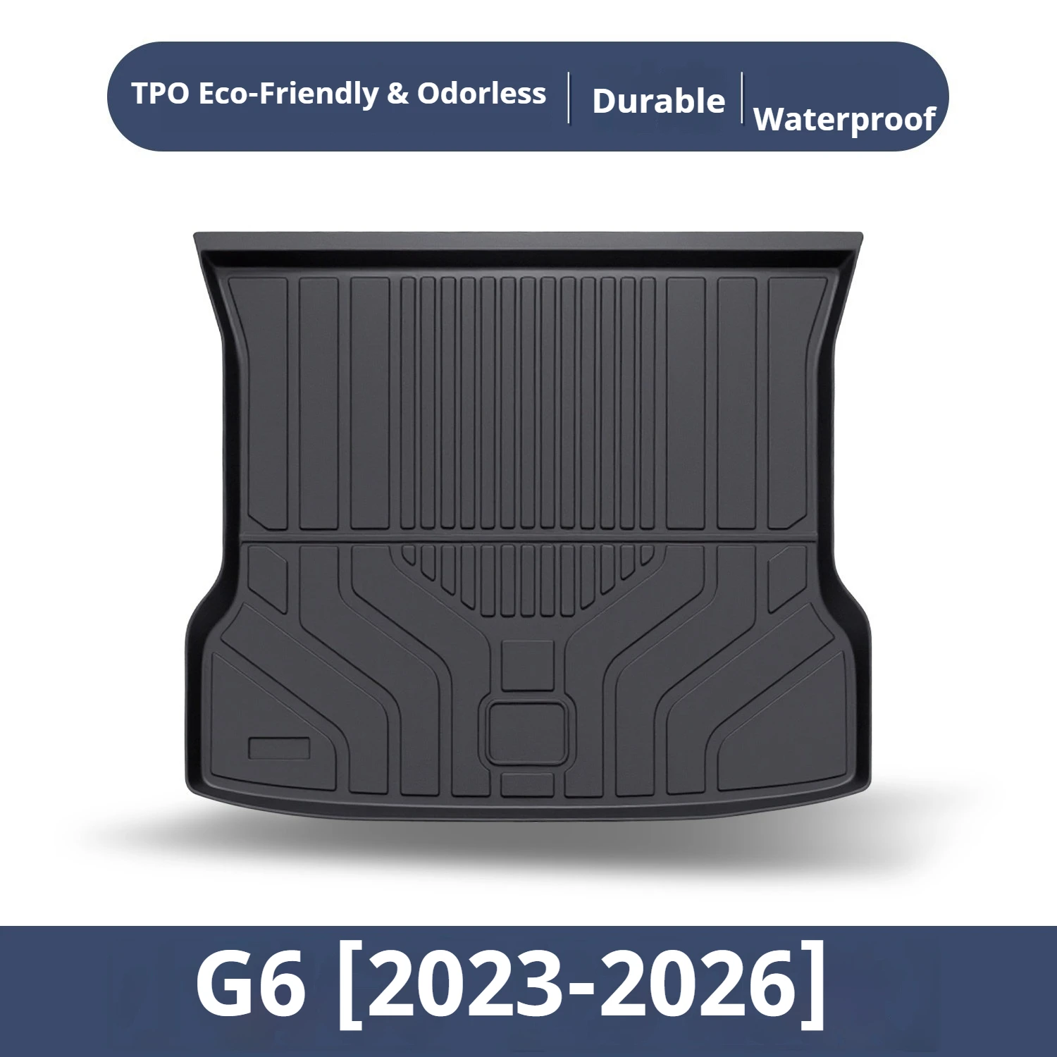 Für Xpeng G6 G7 2023-2026 Spezielle Auto-Kofferraummatte Rutschfest Wasserdicht Langlebig Kofferraum-Unterlage Rückenlehnenpolster – Detail 8