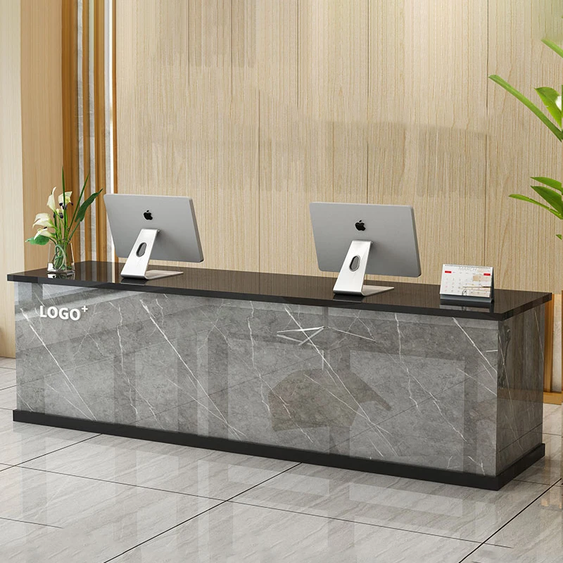 Office Counter Reception Desks Salon Beauty Design Modern Reception Desks Luxury Simple Mostrador Recepción Commercial Furniture