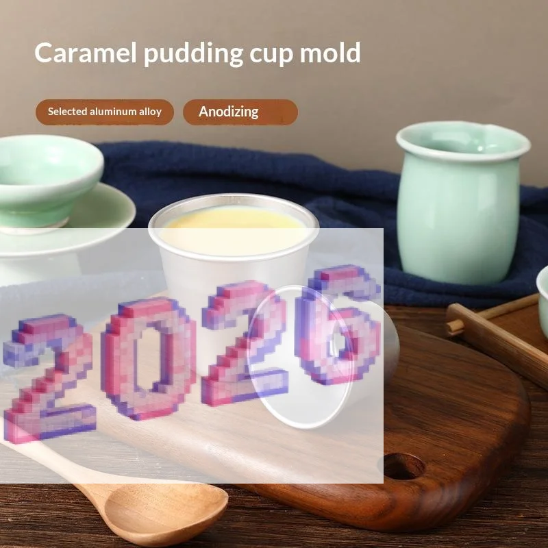 1Pc Optional Size Pastry Pudding Mold Decorating Tool Nonstick Baking Cups Metal Aluminum Pudding Mold Decorating Tool Cake Mol