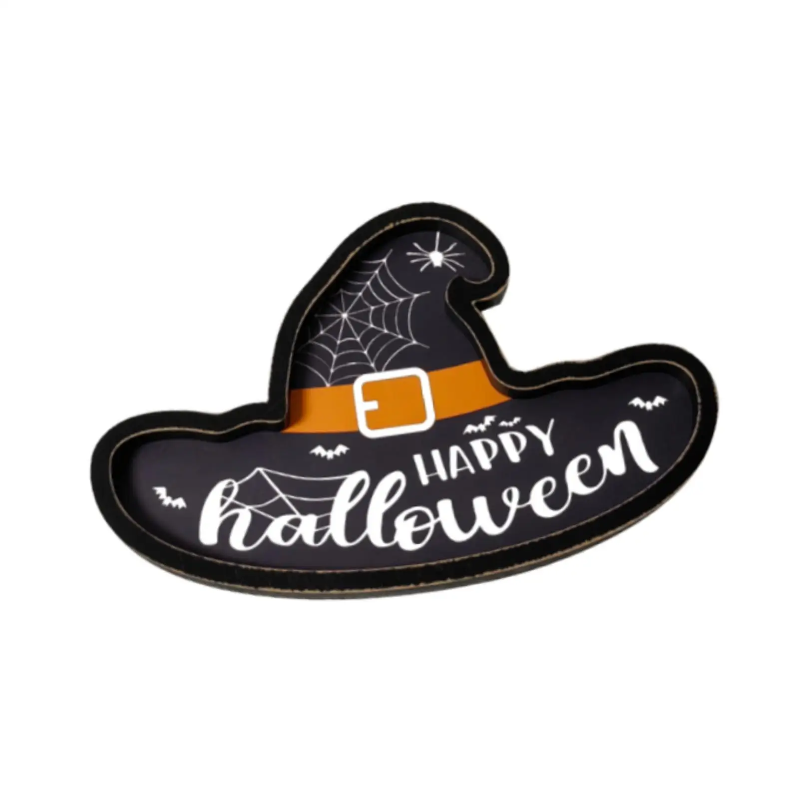 Halloween Decorative Tray Cake Tray Creative Rustic Decorations Hat Shape Platter for Entertaining Coffee Tea