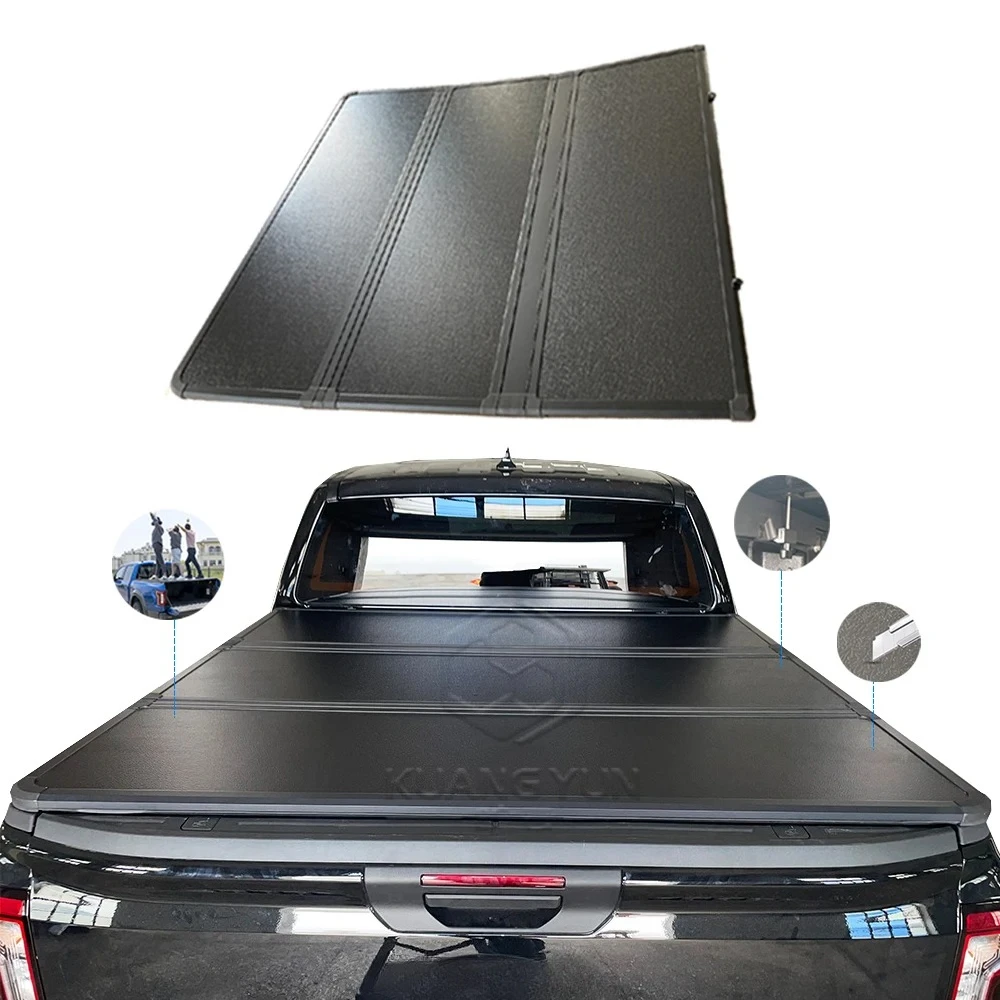 

Factory Custom Tri-Fold Tonneau Cover for Chevrolet Silverado 5FT Hard Pickup Trucks Easy Installation Waterproof Model Ranger
