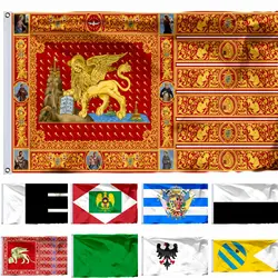 Italy Republic Venice Flag 21x14cm 3X5FT Rectangular Green 90X150CM Etrurian Kingdom War Banner IT Napoleonic Kingdom